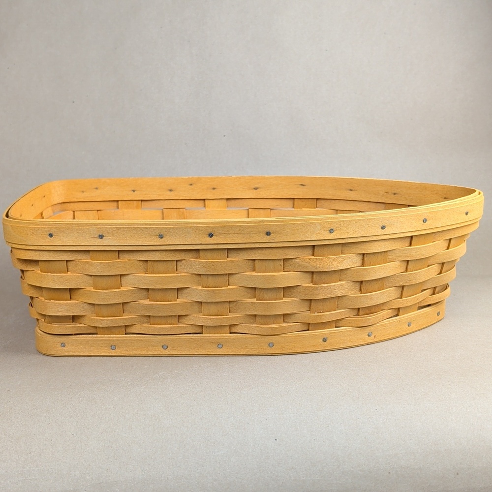 Longaberger Row Your Boat Basket/ Liner/ Protector/ Dividers, Go Navy! - Picture 5 of 9